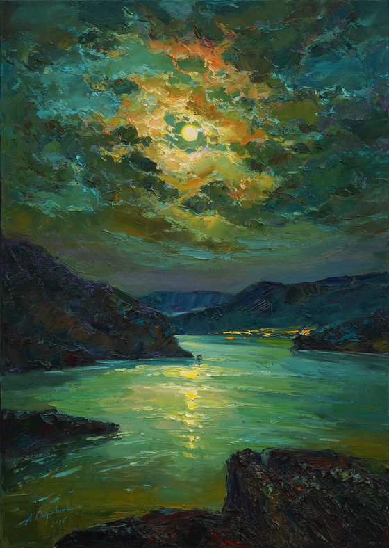 Night in green