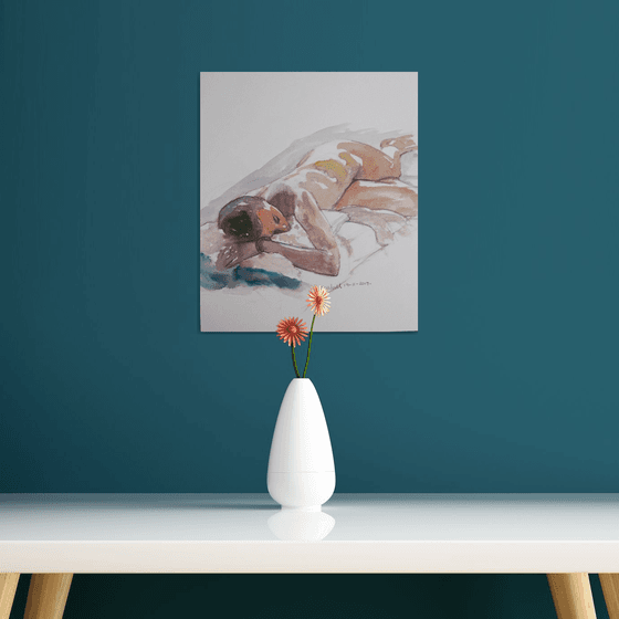 Reclining female nude