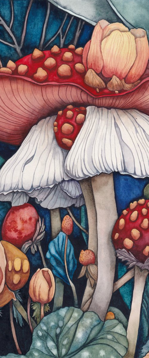 Mushroom Garden 1 by Lisa Lennon