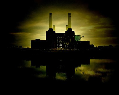 BATTERSEA DUSK: London(Limited edition  1/20) 15"X12" by Laura Fitzpatrick