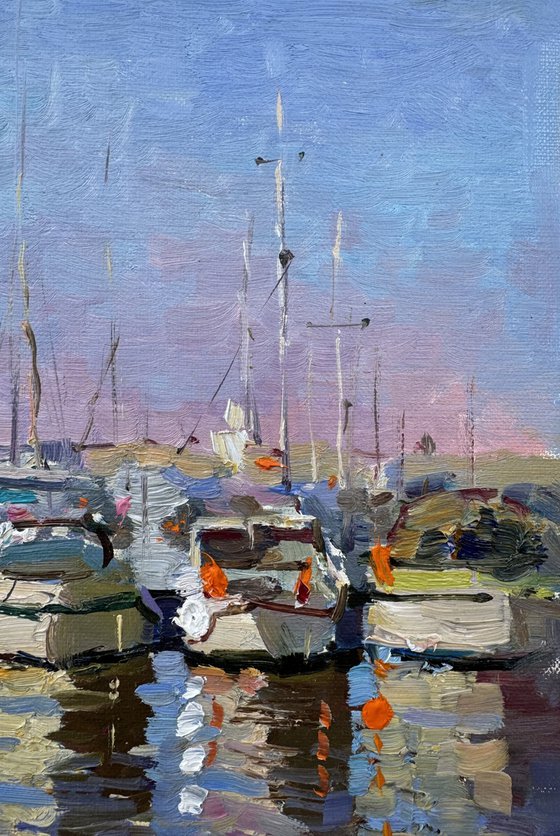 Yachts in the Harbor