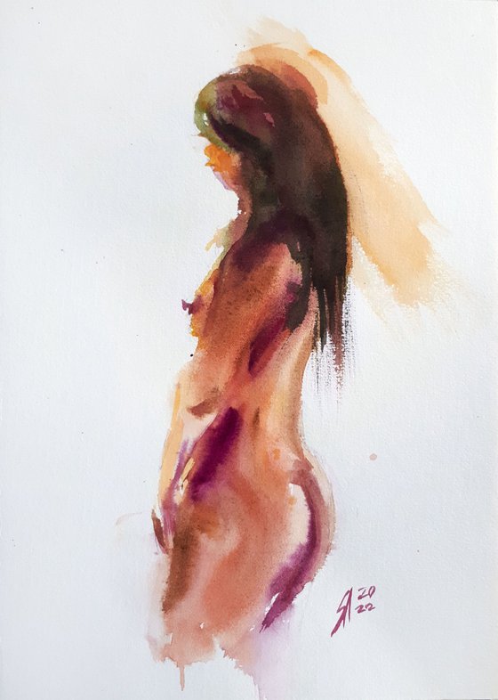 Grace XV. SERIES OF NUDE BODIES FILLED WITH THE SCENT OF COLOR / ORIGINAL PAINTING