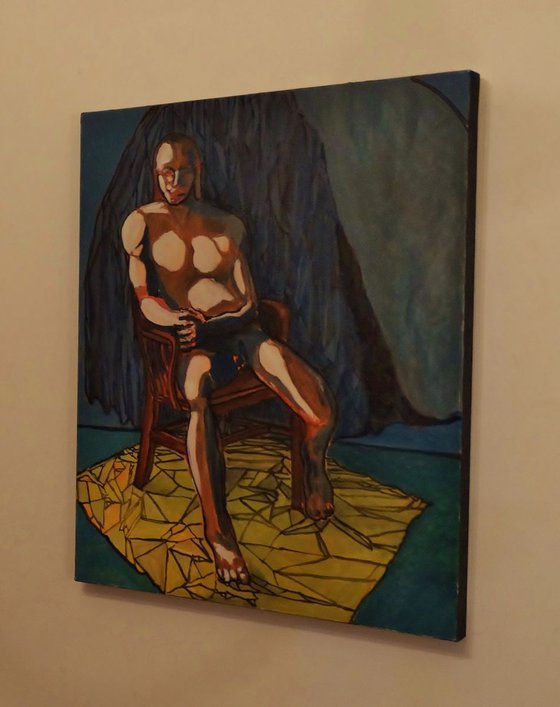 Nude Man Seated