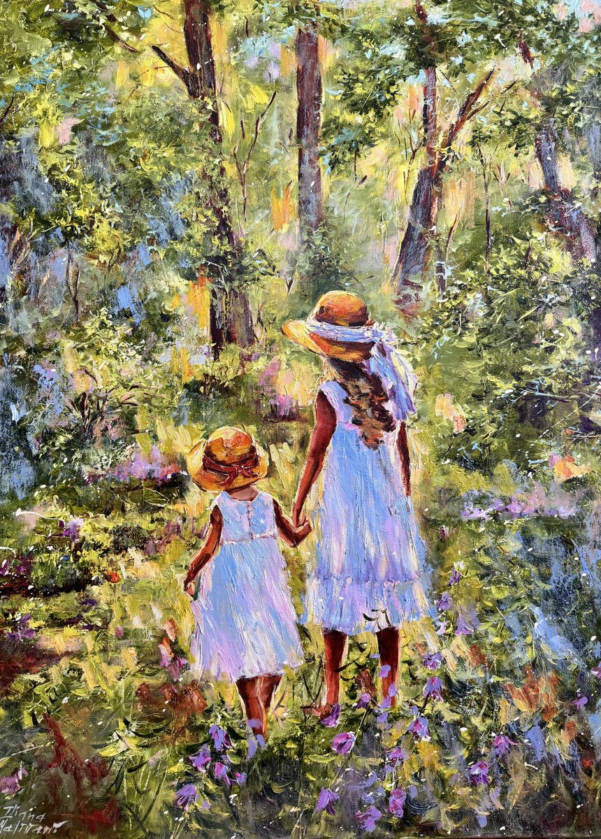 In The Forest By Diana Malivani, 20 X 28, Artwork For Sale On Artfinder
