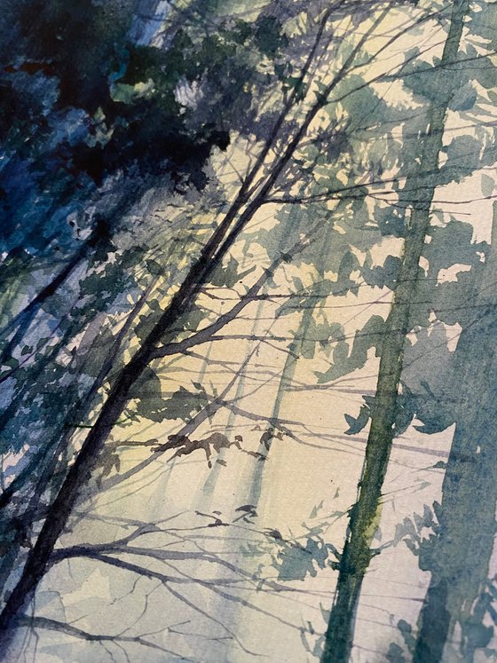 "River"  original watercolour painting