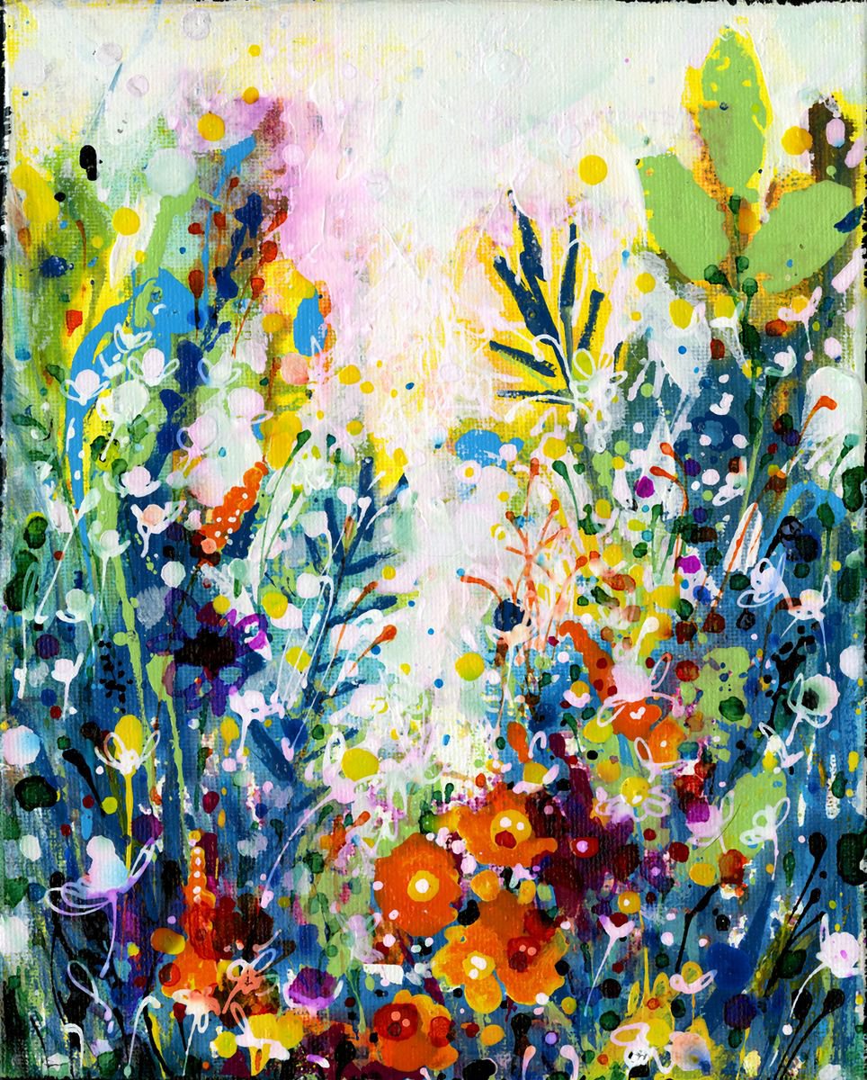 Song Of The Meadow 2  - Meadow Flower Painting  by Kathy Morton Stanion by Kathy Morton Stanion