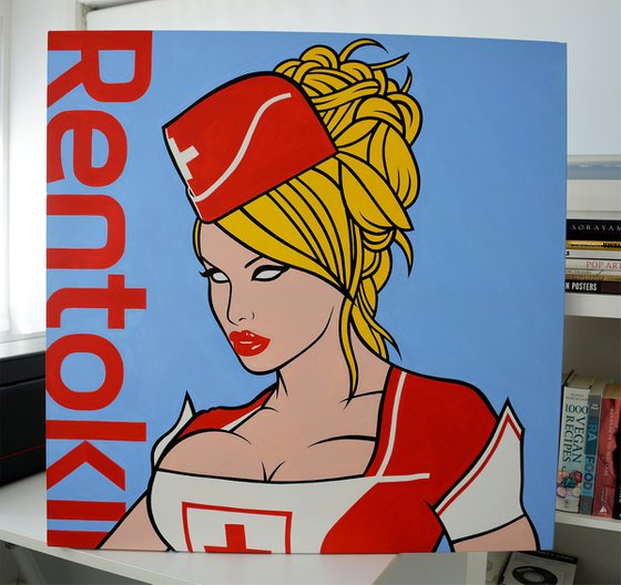 Pop Art Pinup Girl - Bloodlust