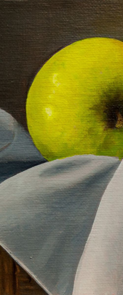 Apple And Cloth 2 by Dietrich Moravec