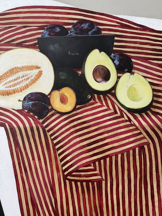 Fruit in bed