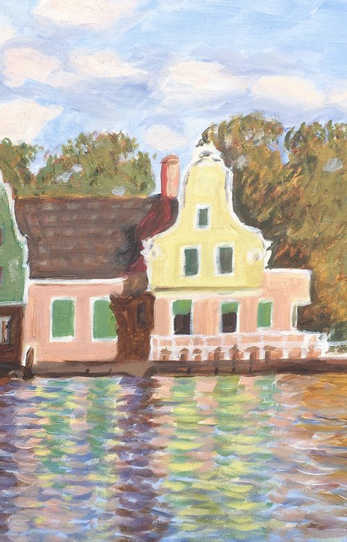 River Zaan houses by Elena Sokolova