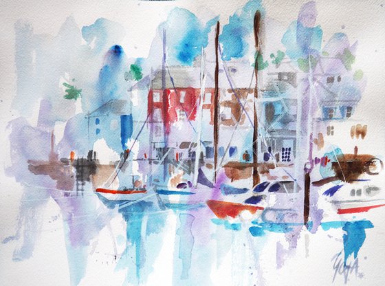 CORNISH LANDSCAPES - PADSTOW HARBOUR