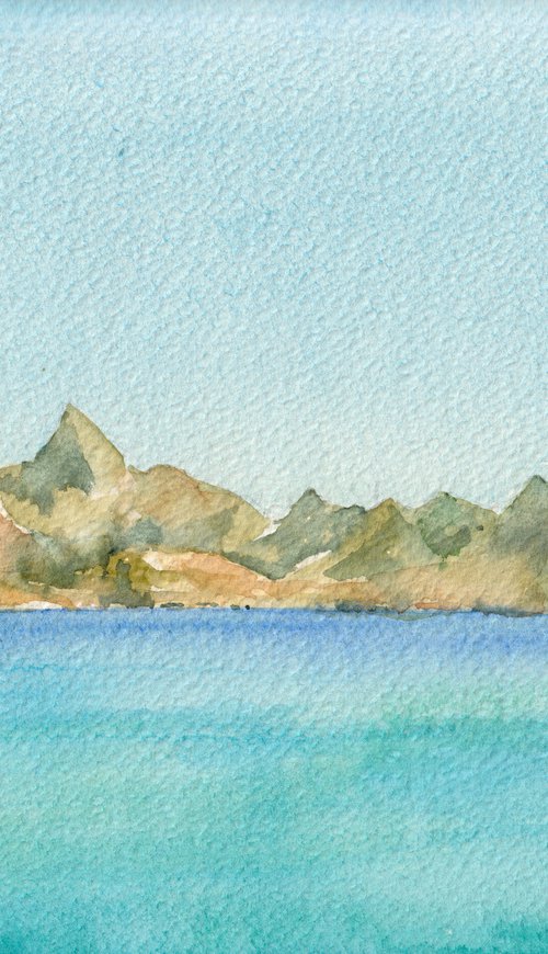 View of Union Island by Krystyna Szczepanowski