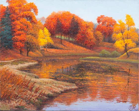 An autumn pond