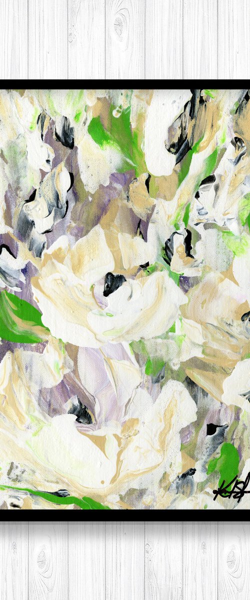Tranquility Blooms 37 - Floral Painting by Kathy Morton Stanion by Kathy Morton Stanion