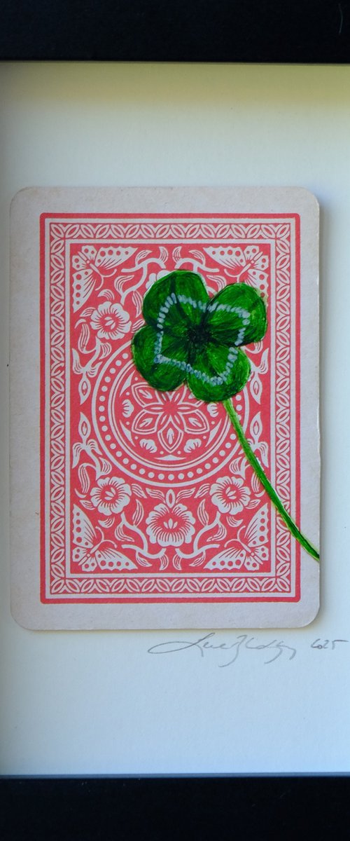 A little bit of luck (red flower) by Lene Bladbjerg