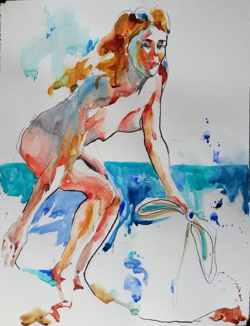 Nude by the Sea by Jelena Djokic