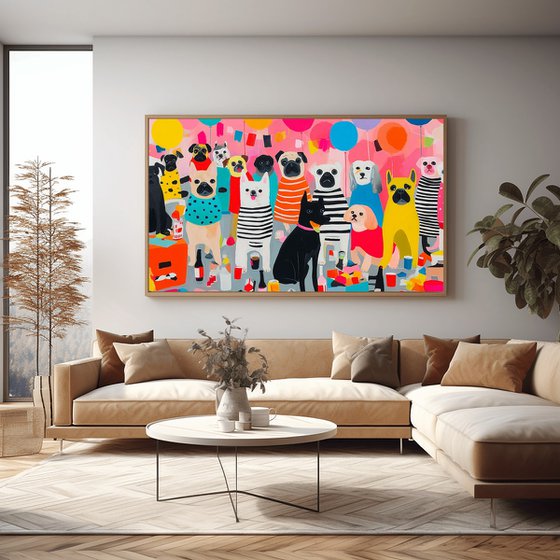 Dogs Having a Party