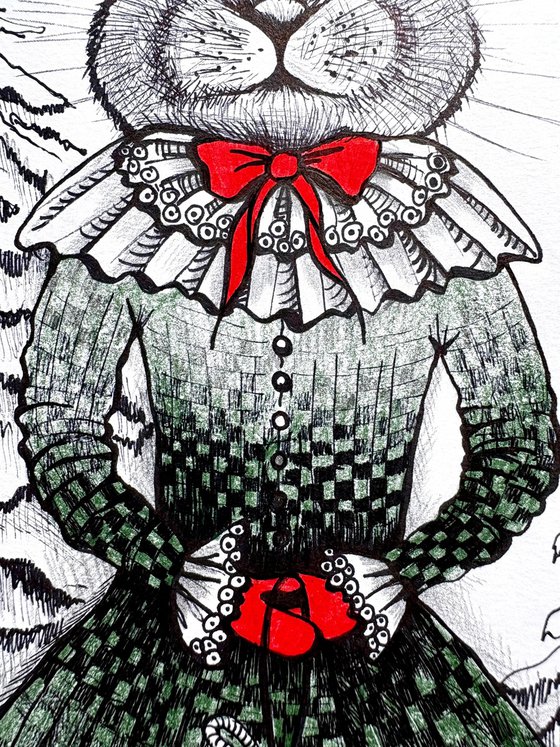 CHRISTMAS LADY BUNNY