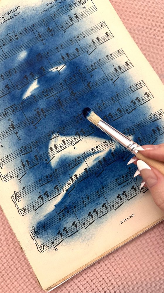 Muse №1 - Contemporary Nude Cyanotype