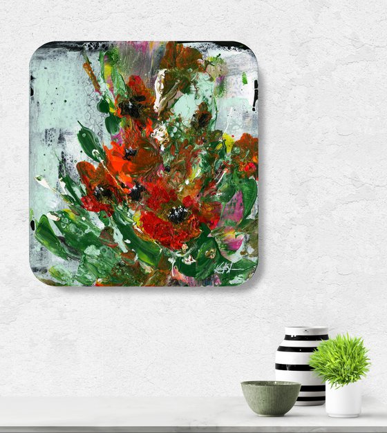 Floral Joy 38 - Abstract Painting by Kathy Morton Stanion