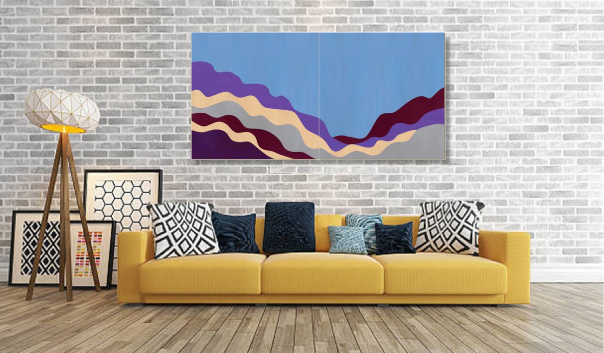  Contemporary Landscape #14 By Marina Krylova, 71 X 35, Artwork For Sale On Artfinder