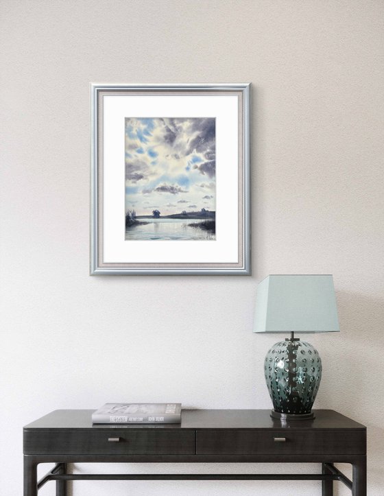 Clouds over the river #6