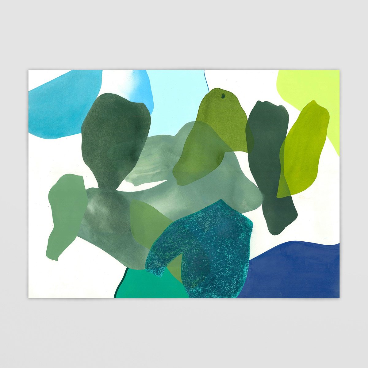 Abstract Acrylic Painting By Smit Khond, 30 X 22", Leaning, Not Committing, Original Artwork