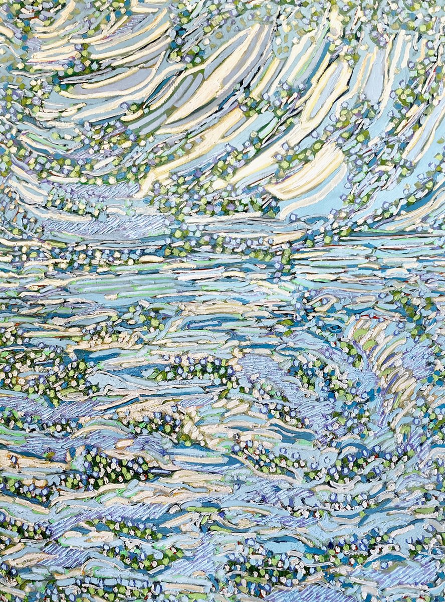 Impressionistic Landscape Oil Painting By Ann Parks Mccray, 30 X 40, Clearing, Original Artwork