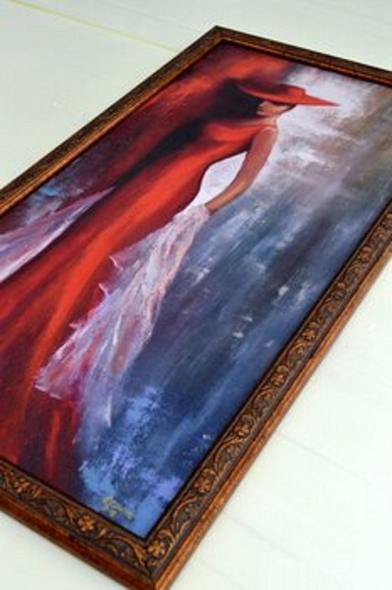 Lady in red