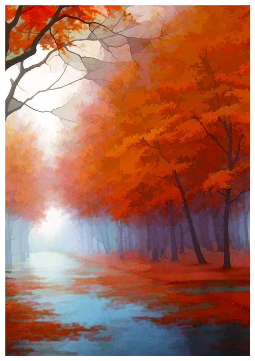 Autumn Trees by Neil Hemsley