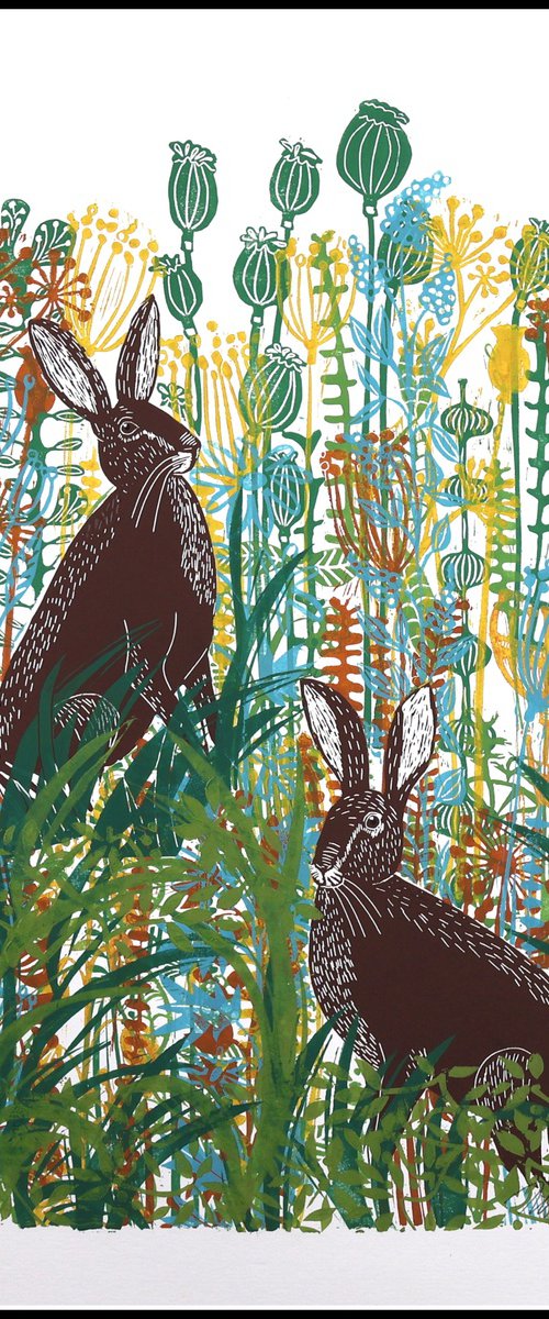 November Hares by Mariann Johansen-Ellis