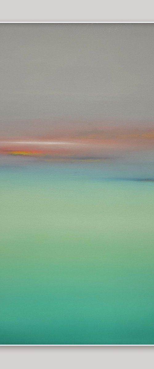 Calm seascape painting by Larissa Uvarova