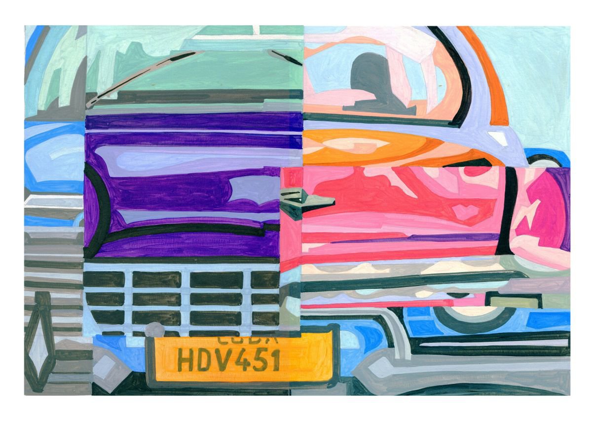 Urban And Pop Acrylic Painting , Almendron-Cuba_10 By Andre Baldet, 17 X 13, Artwork For Sale On Artfinder