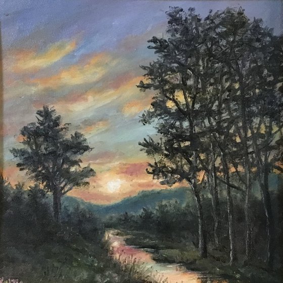 LOOKING WEST AT SUNDOWN