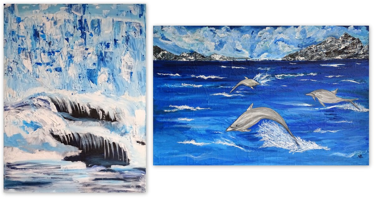 Spirit Of Nature, Diptych. By Cb., 45 X 31, Artwork For Sale On Artfinder