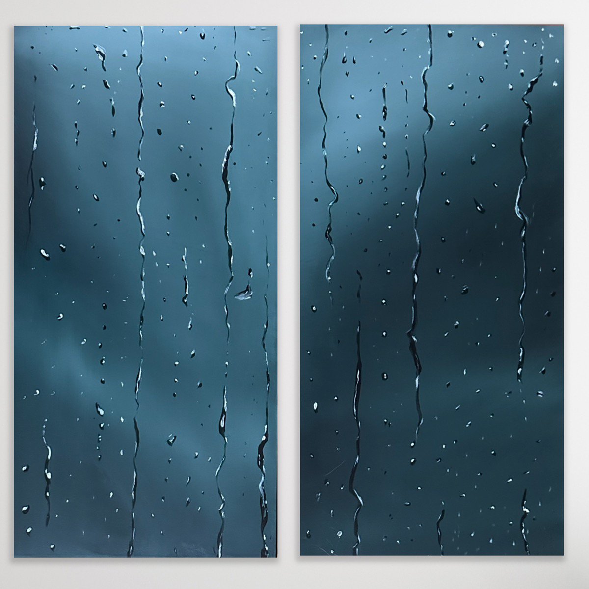 Surrealistic Landscape Acrylic Painting By Alanah Jarvis, 15 X 30, Peace In The Pour, Original Artwork