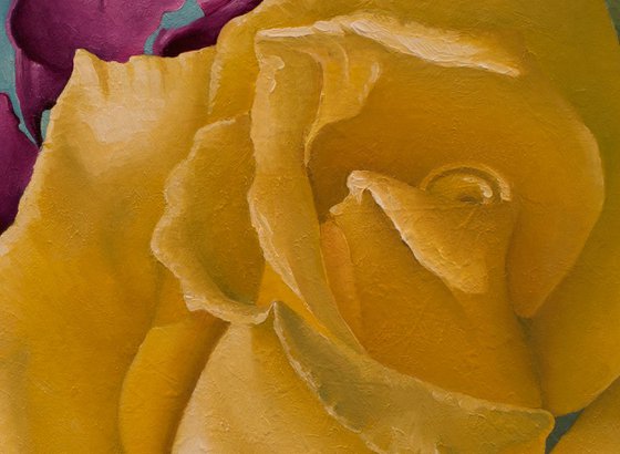 Yellow Spring Rose - limited edition print Giclée