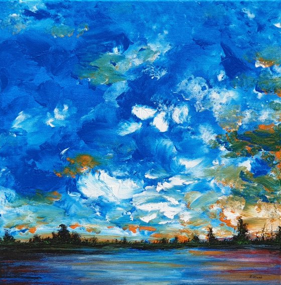 Landscape with a lake