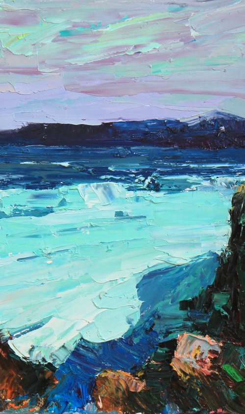 Turquoise seascape by Alisa Onipchenko-Cherniakovska