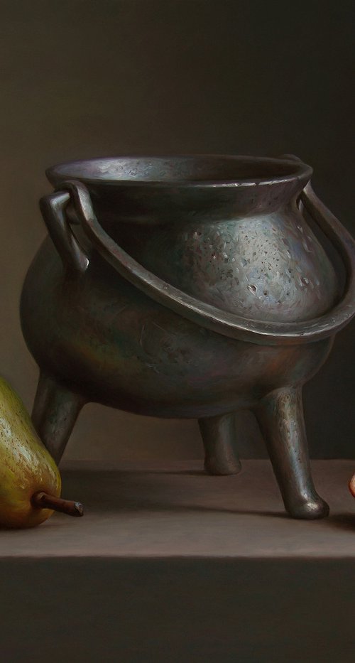 Bronze Cooking Pot by Albert Kechyan