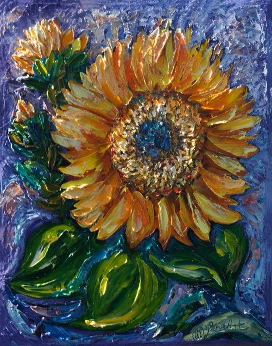 Sunflower  (palette knife)