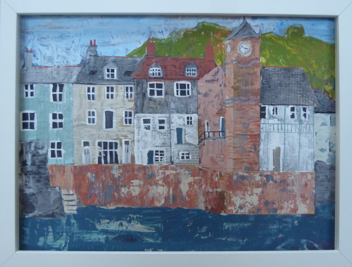 Landscape Painting By Elaine Allender, 17 X 13, Kingsand, Original Artwork