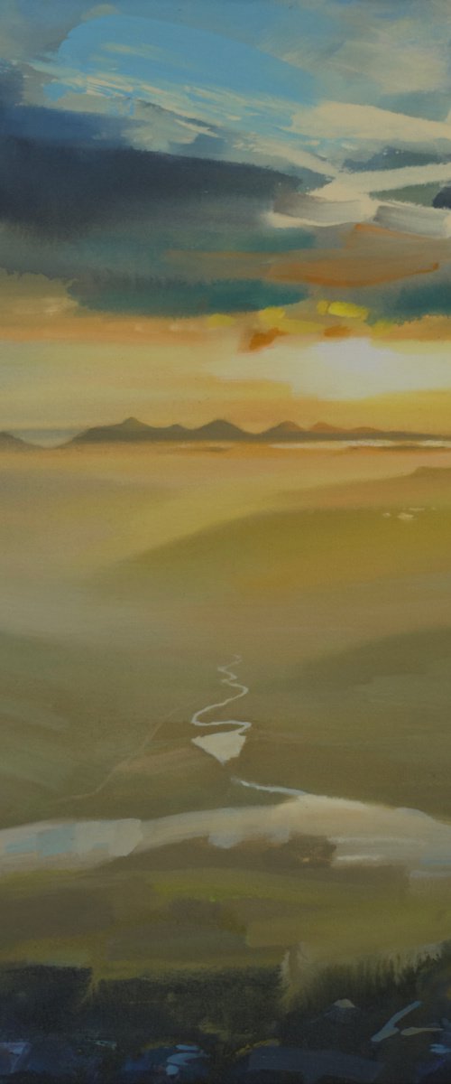 SUNBURST, LOCH CLAIR, TORRIDON by KEVAN MCGINTY
