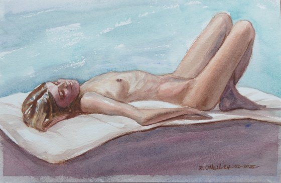 Reclining female nude