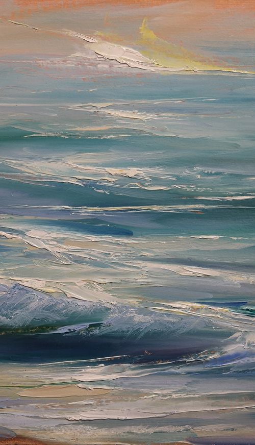 "Sun glare on the water" by Gennady Vylusk
