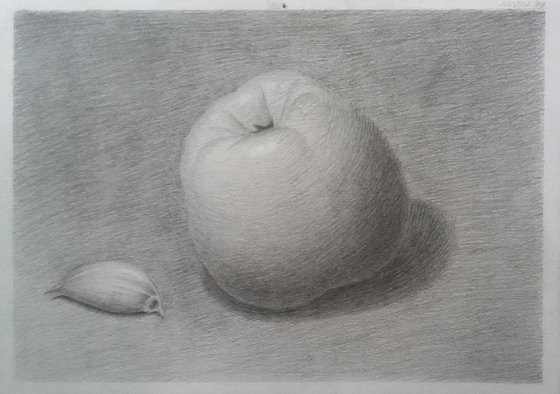 Still life #10. Original pencil drawing.