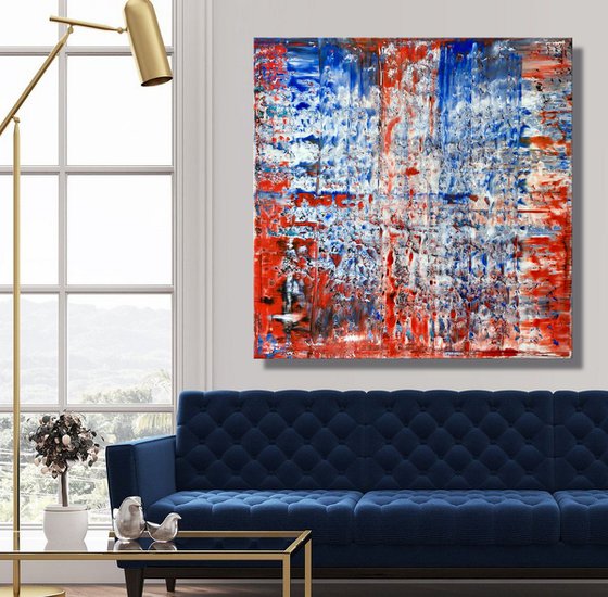 Imagine - XL LARGE,  ABSTRACT ART – EXPRESSIONS OF ENERGY AND LIGHT. READY TO HANG!