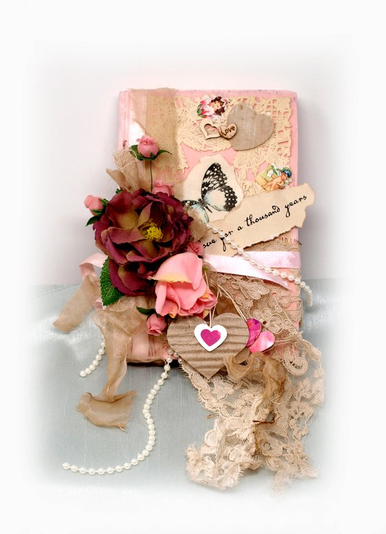 Book Of Love - Mixed Media Altered Book Sculpture by Kathy Morton Stanion