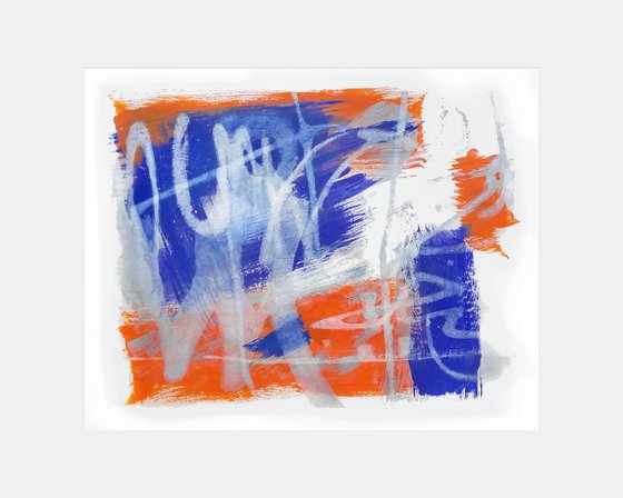 Orange and blue abstraction 2