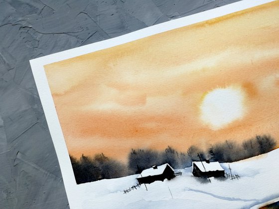 Winter sanset
